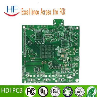 Çeşitli katmanlı anahtarlı HDI PCB Fabrikasyon Montajı Immersion Gold
